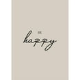 thumbnail image 3 of Mi, Suki 14x18 Black Modern Framed Museum Art Print Titled - Be Happy, 3 of 5