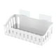 thumbnail image 2 of Bathroom Shower Shelf Hanging Organizer | No-Drill Mount | Plastic Storage Basket for Shampoo & Toiletries | Rotating Easy Access | Fits 27x11x9cm | White/Coffee/Gray | 1pc, 2 of 6