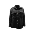 thumbnail image 4 of Oversized Baggy Cotton Linen Button Down T-Shirt Blouse Tops For Women Ladies Vintage Winter Thin Linen V-Neck Tunic Tops Basic Tee OL Office Work T-Shirt, 4 of 5