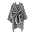 thumbnail image 1 of Poncho Tricoté Élégant pour Femmes, Châle Cape devant Grand, 1 of 2