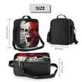 thumbnail image 2 of Disketp Red And White Screaming Demon Skull Bolsa Térmica Estampada para Almuerzo, Lonchera para Hombres y Mujeres Adultos, 2 of 7