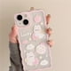 thumbnail image 4 of Funda de silicona suave con diseño de conejo y ondas para iPhone 11, iPhone 14, 12, 16, 13, 15 Pro Max, 12 Mini, Xs Max, X Xr, 7, 8 Plus, 4 of 5