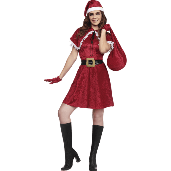 Disfraz de Miss Claus de Navidad Rev espetacular disfraz de Miss Claus