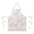 thumbnail image 2 of Pioneer Flower Floral Print Pattern Apron for Women and Men, Cotton Linen Waterproof with Pockets, Adjustable, 33x27 Inch for Kitchen, Gardening, BBQ, Salon, 2 of 6