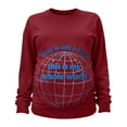 thumbnail image 4 of QIUOMBBP Long Sleeve Tops for Women Maternity Crew Neck Pullover Sweatshirts Pregnancy Funny Print Shirts Loungewear Wine L, 4 of 7