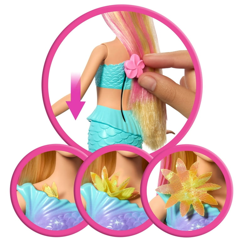 Barbie Flower Magic Mermaid Doll with Blooming Flowers photo 3