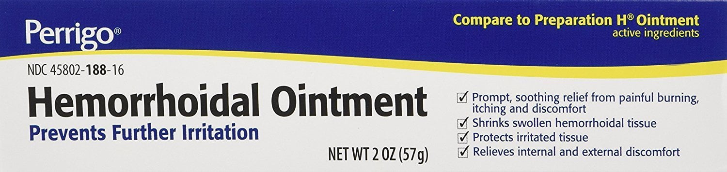 Hemorrhoidal Ointment, Prevents Irration for Preparation H 2 oz
