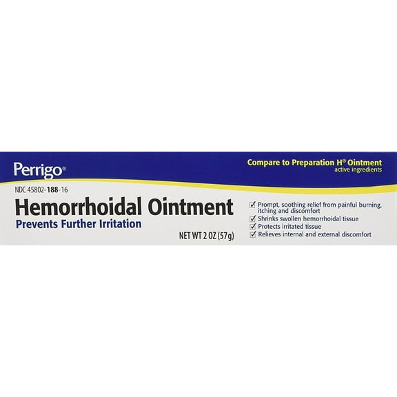 Hemorrhoidal Ointment, Prevents Irration for Preparation H 2 oz