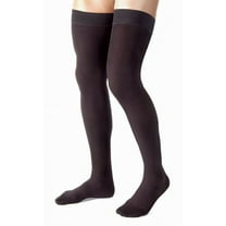 Jobst for Men 15-20 Closed Toe Thigh High Compression Stockings Black Small