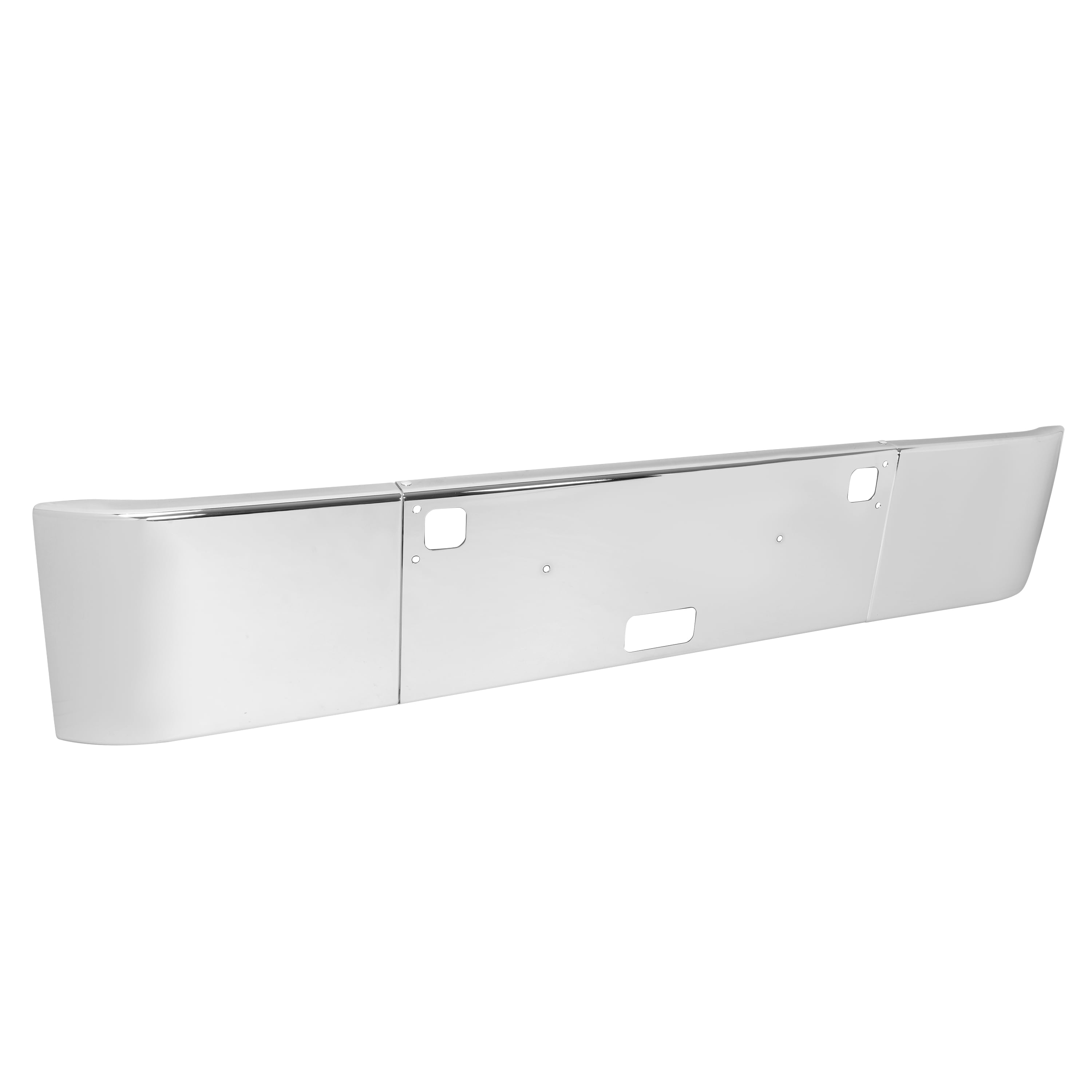 KOJEM Front Bumper Compatible with 1982+ Kenworth W900B / W900L Steel Chrome Silvery