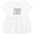 thumbnail image 3 of Inktastic Mamaw and Papaw Love Me Girls Baby Dress, 3 of 5