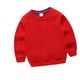 thumbnail image 1 of Primavera otoño niños suéter sólido de manga larga bebé niños niñas algodón Top niños ropa sudaderas invierno Bottoming Shirt18-24M (etiqueta 90) Gao Jinjia LED, 1 of 2
