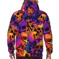 thumbnail image 7 of Wukai Skull Print Men Hoodies Fleece Sweatshirts Long Sleeve Sweaters Pullover Fall Outfits Winter Clothes-XX-Large, 7 of 7