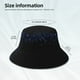 thumbnail image 3 of Fotbe Black Blue Glitter Sparkles Sombrero Tipo Pescador con Estampado – Sombrero de Sol de Algodón de Moda para Playa, Golf, Pesca, 3 of 6