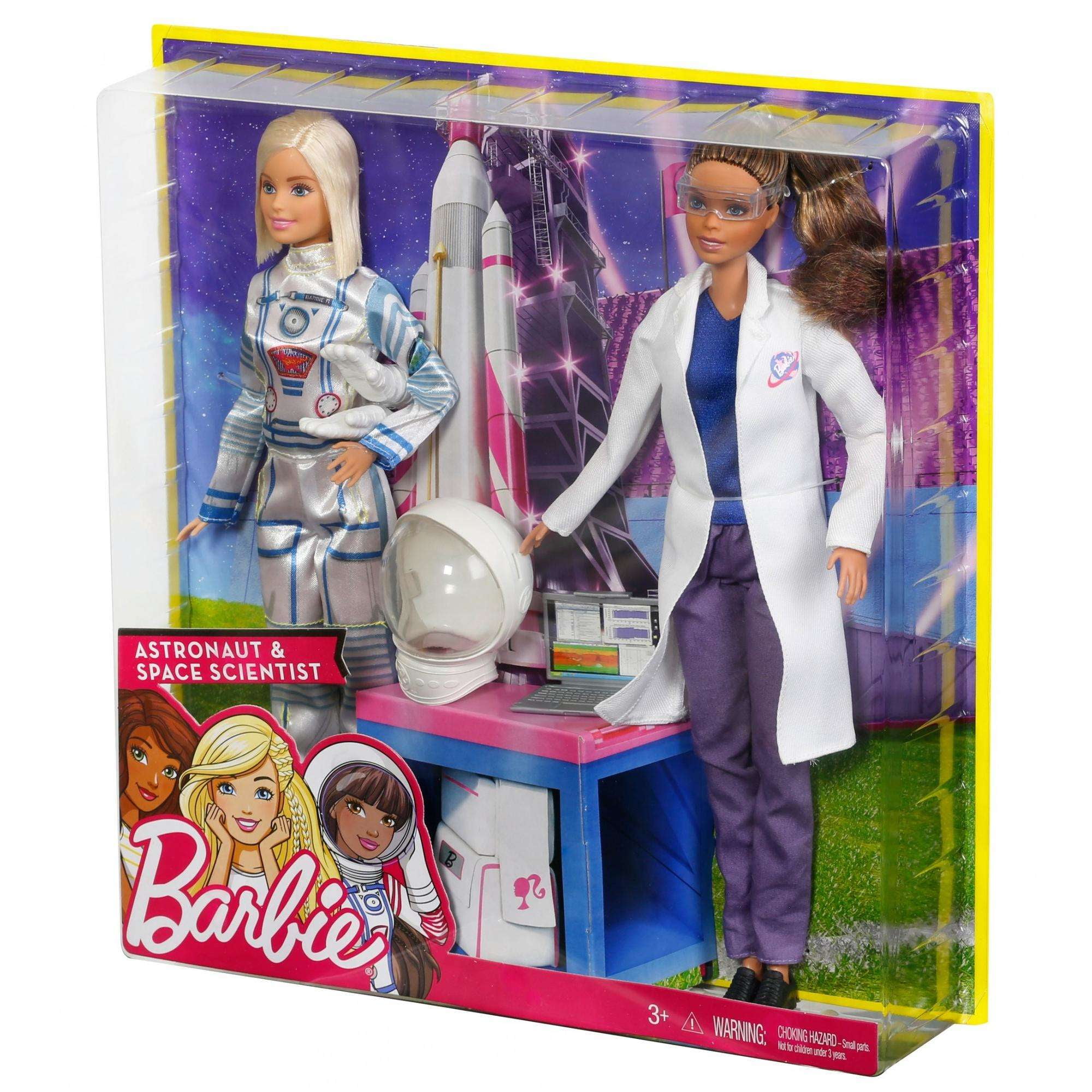 Barbie Careers Astronaut and Space Scientist Doll 2pk for sale online