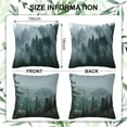 thumbnail image 2 of Misty Forest Throw Pillow Cover Case Misty Valley and Dark Forest Throw Pillows Set of 2 Soft Pillow Covers 18x18 Inches Farmhouse Home Decor for Living Room Bedroom Sofa Couch Cushion Cover, 2 of 6