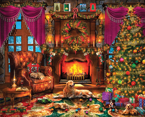 Springbok's 1000 Piece Jigsaw Puzzle Cozy Christmas - Walmart.com - Walmart.com