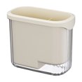 thumbnail image 1 of Fesfesfes Kitchen Drainage Storage Box Plastic Spoon Chopstick Organizer Basket for Utensil Drying Rack Countertop Storage, 1 of 5