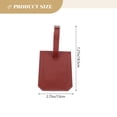 thumbnail image 2 of WASHWEPE Travelers 1Set Practical Design Pu Small Luggage Tags With Identification Function For Suitcase Check-in, 2 of 8