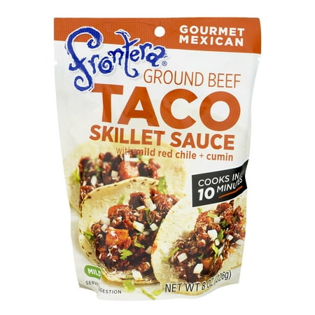 Frontera Taco Skillet Sauce Ground Beef With Mild Red Chile + Cumin, 8.0 OZ