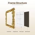 6x6 Picture Frame Vintage Frames Ornate Leaf Textured Hand-crafted With ...