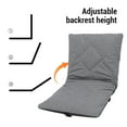 thumbnail image 3 of Cojín Para Silla Plegable Al Aire Libre, Respaldo Ajustable, Cojín Para Asiento De Camping, Marco De Metal Relleno De Esponja Para Senderismo, 3 of 7