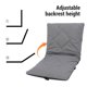 thumbnail image 3 of Cojín Para Silla Plegable Al Aire Libre, Respaldo Ajustable, Cojín Para Asiento De Camping, Marco De Metal Relleno De Esponja Para Senderismo, 3 of 7
