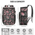 thumbnail image 3 of Spring Floral and Bee Boho Design Cooler Backpack - 20L Leakproof & Durable, Great for Beach and Camping, 3 of 6