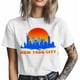 thumbnail image 3 of Camisetas informales de manga corta con silueta de la ciudad de Nueva York para hombre, camisetas gráficas, 3 of 8