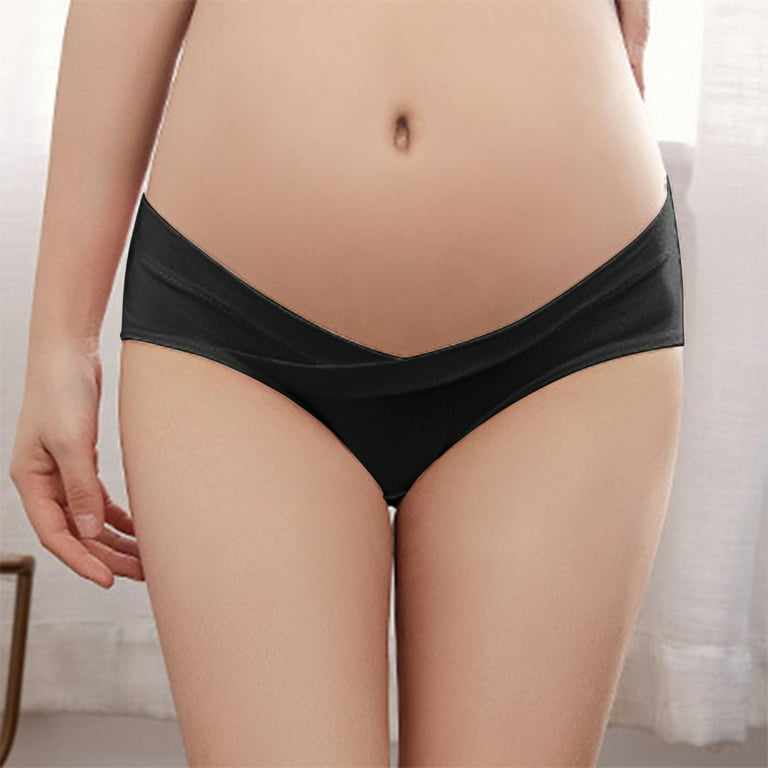 LEEy-world Seamless Underwear for Women Women's Motive Cotton Multipack Thong  Panty,Black 