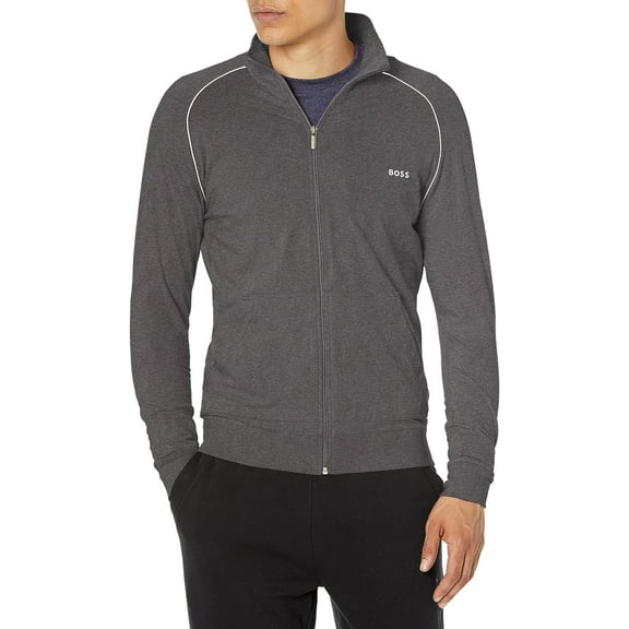 Hugo Boss Men's Mix & Match Zip-Up Jacket, Asphalt Grey