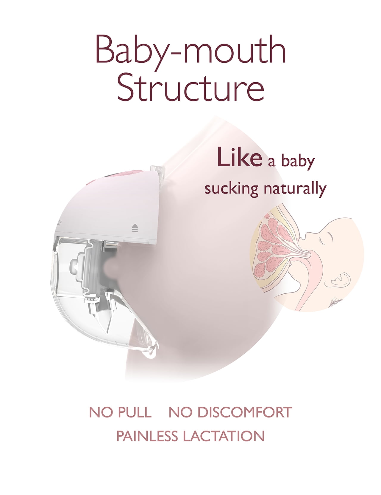Momcozy M5 Hands-Free Wearable Breast Pump 3 Modes 9 Suction Levels Portable Electric Pump 24mm 2 Pack Gradient Pink