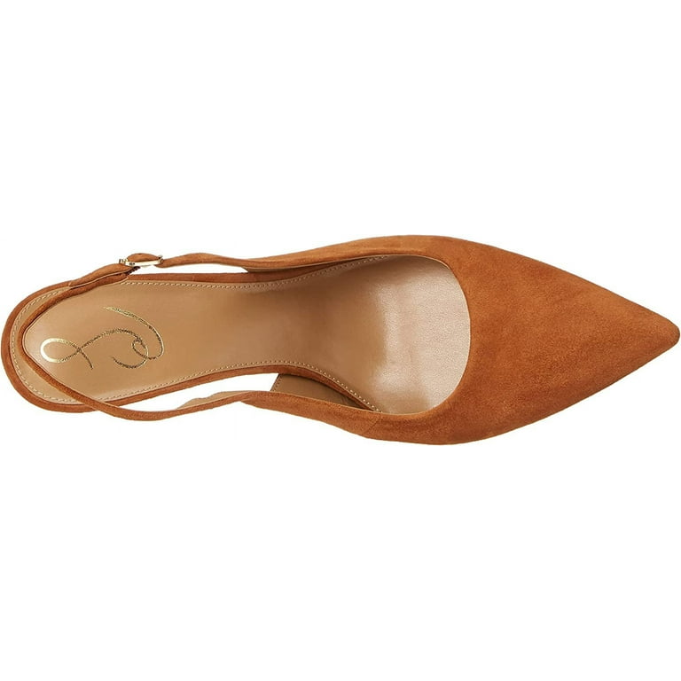Sam Edelman Hazel Sling Frontier Brown Pointed Toe Stiletto Heel