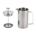 thumbnail image 4 of Cafetera a presión francesa de acero inoxidable, fácil de usar, tetera de café a prueba de herrumbre, cafetera para acampar al aire libre, cocina o Medio, 4 of 8