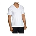 thumbnail image 2 of Fruit of the Loom Men's Short Sleeve White V-Neck T-Shirts, Multi-pack, 2XL - 12 Pack, 2 of 2