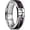 Silver-Camo Inlay, variant on Cross Ring for Men Silver Titanium Wedding Band Brown Camouflage Inlay Ring 8mm Width Faith Collection Comfort Fit Size 10