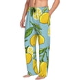 thumbnail image 3 of Kdxio Lemon Print Men's Sleep Pajama Pant Lounge Pants with Pockets, 3 of 8