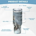 thumbnail image 5 of KLL Majestic Snowy Wolf Print 40oz Stainless Steel Insulated Car Cup Coffee Mug with Spillproof Lid - Keep Your Drink Hot or Cold on the Go, 5 of 8