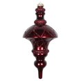 thumbnail image 1 of Vickerman MT198765D 10 Po. Ornement Finial Bordeaux Candy Glitter Net Top, 1 of 2