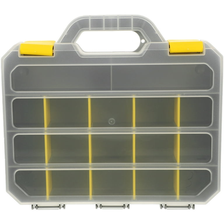 NUOLUX Portable Tools Organizer Box Multi Compartment Storage Box Plastic  Storage Case