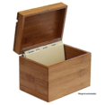thumbnail image 5 of Bamboo Recipe Box For Organize And Store Recipes In The Kitchen, 5 of 5