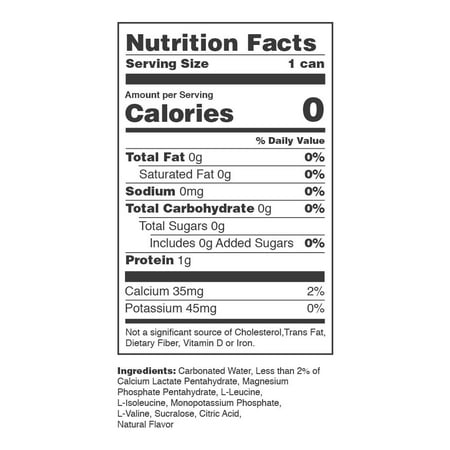 Fit Soda, Wellness Soda Infused with Branched-Chain Amino Acids (BCAA) and Electrolytes