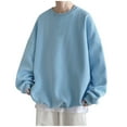 thumbnail image 1 of SHIXIAOO Chemise Décontractée Unie pour Hommes Blouse à Manches Épaules Haut Chemise Col Rond Mode Unie Chandail en Molleton Blouse Fermeture à Glissière 1/4 Chandail en Molleton Hommes Chandails en Molleton à Manches Longues Chandail en Molleton Enveloppant Chandail en Molleton pour Hommes, 1 of 5