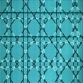 thumbnail image 1 of Ahgly Company Machine Washable Indoor Square Transitional Dark Cyan Green Area Rugs, 5' Square, 1 of 7