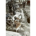 thumbnail image 2 of Tissot, James Jacques 23x32 Black Ornate Wood Framed with Double Matting Museum Art Print Titled - Body of Jesus Carried To The Stone of Anointing, 2 of 4