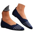 thumbnail image 3 of Xiaoxatg Ladies Casual Colorblocking Mesh Breathable Shallow Mouth Pointed Toe Flat Shoes - Stylish & Comfortable Footwear for Every Day Use 7.5 Blue, 3 of 9