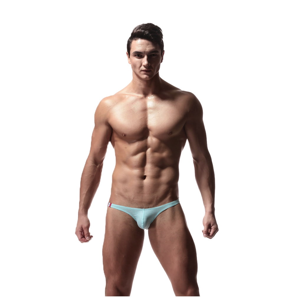 Panties For Men Underwear Lycra Cotton Comfortable Low Waist Belt U Convex  Briefs 