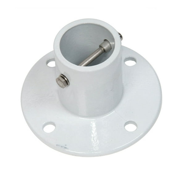 Aluminum Slide Deck Flanges for Inground Pool with Concrete Anchor Kit - 3 Pack