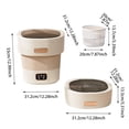 thumbnail image 3 of Portable Washing Machine Washer 9L Upgraded With Small Clothes Folding Washing Machine Of Underwear Baby And Small Clothes Suitable For Home Apartments Dormitories Hotels Marine 31 Silicone Release, 3 of 9