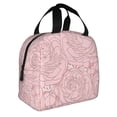 thumbnail image 3 of ZICANCN Insulated Lunch Bag for Women Men, Pink Floral Pattern Reusable Cute Lunch Bags for Picnic School Work Office, 3 of 8